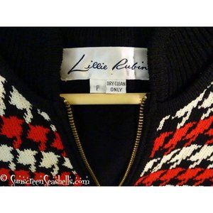 Vintage Lillie Rubin Cache knit Sweater Jumpsuit